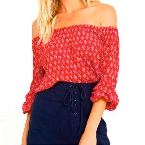 Billabong Off-The-Shoulder Blouse